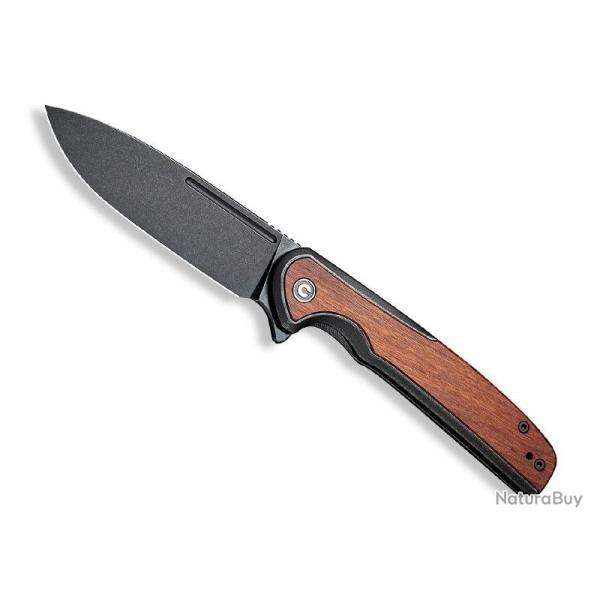 COUTEAU CIVIVI VOLTAIC BOIS DE GUIBOURTIA BLACKWASH