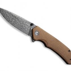 COUTEAU CIVIVI BRAZEN MICARTA MARRON DAMAS