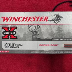 Winchester 7mm WSM Power Point 150 grs