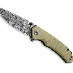 COUTEAU CIVIVI BRAZEN MICARTA VERT OLIVE DAMAS
