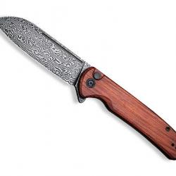 COUTEAU CIVIVI CHEVALIER BUBINGA DAMAS