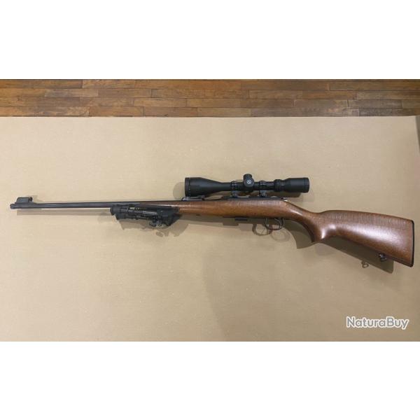 Carabine CZ 452 Cal. 22LR + Lunette Hawke 4-12x50 Mil Dot IR + Bipied + Malette