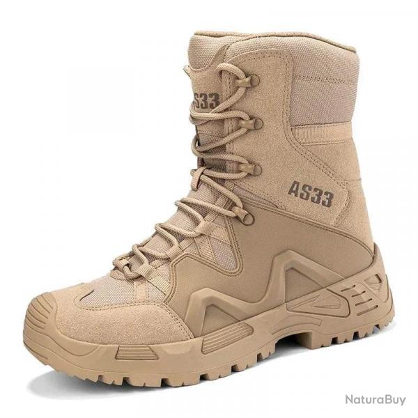 Bottes tactiques TL304 AS33 impermables - Marron / 41
