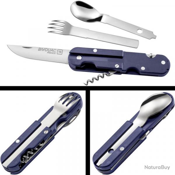 Couvert camping Bivouac arme bleu