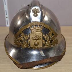 Casque de Pompier Adrian M1926 Pompiers de Vouziers Ardennes 08  Helmet Soldat