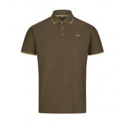Polo Blaser Herren marron logo or