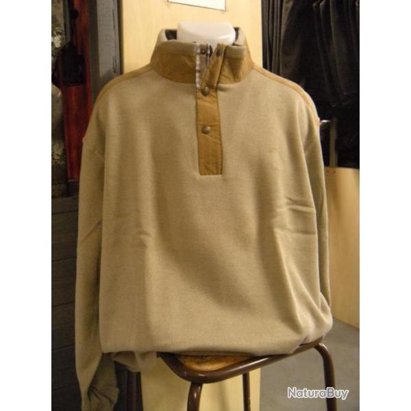 SWEAT COL CAMIONEUR CHATAIGNE LOVERGREEN , T: L.