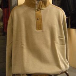 SWEAT COL CAMIONEUR CHATAIGNE LOVERGREEN , T: XL.