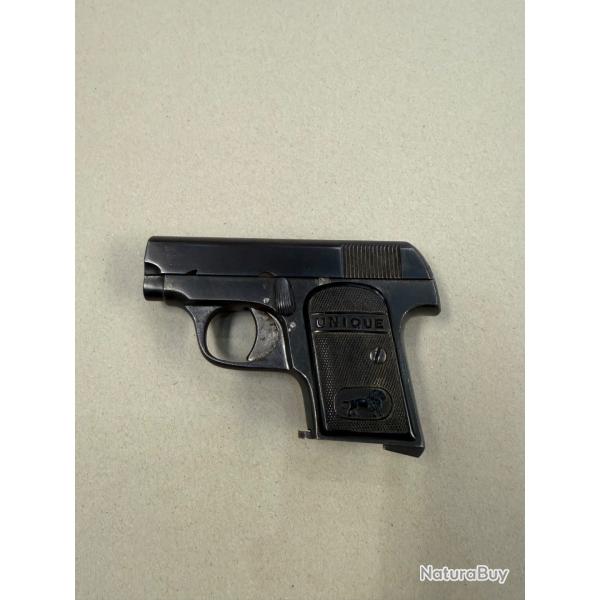 Pistolet Unique mod 10 cal 6,35 occasion