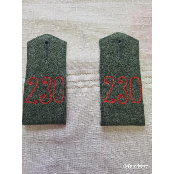 Paire de pattes d'paule WW1 en reproduction A25