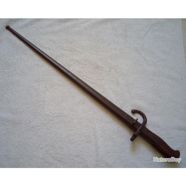 Baonnette L Deny Paris 1879 avec  fourreau mtal