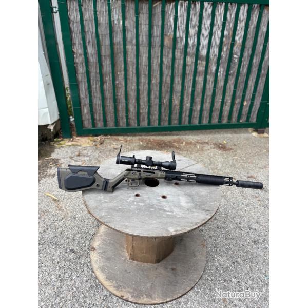 TLD Promo - Carabine Hera Arms H6 OD Green - Pack Lunette Riton + Silencieux SAI - 222Rem - PCKHA447