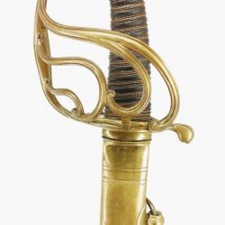 SABRE D'OFFICIER DE CAVALERIE DE LIGNE MODÈLE 1887 DE GENDARMERIE VERS 1812 - FRANCE PREMIER EMPIRE 