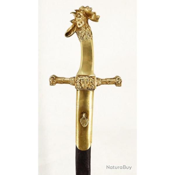 SABRE DE TETE DE COLONNE AU COQ MANUFACTURE DE SOLINGEN K.S&C. - FRANCE PREMIER EMPIRE Collection Fr