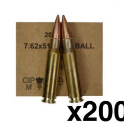 200 Munitions GGG .308 Win 147 gr FMJ