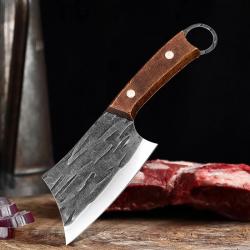 Hachoir japonais forgé avec manche en bois