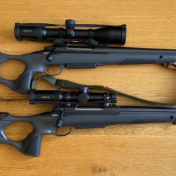 Carabine Sako 270 WIN, avec sa lunette de battue Leika, le tout comme neuf