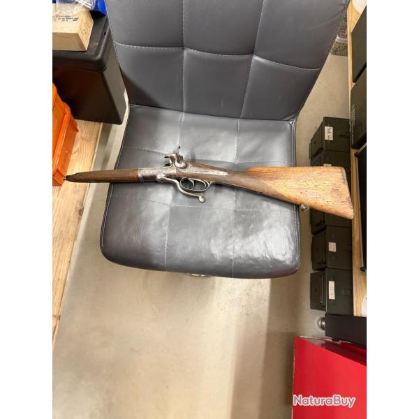CROSSE + MECANIQUE  FUSIL DE CHASSE A CHIEN MICHERON FERNAND MACON