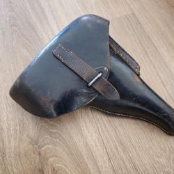Étui P38 authentique 1er type avec marquage réattribution de la gendarmerie française, Waffenamt 938
