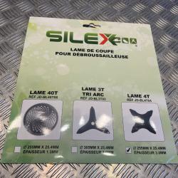 Lame silex 4 dents debroussailleuse diam 255 mm Alésage 25,4 mm epaisseur 3 mm neuf