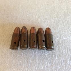 Cartouche 9mm française neutralisée étui kaki fer datée 1956 (M. 9ITA)