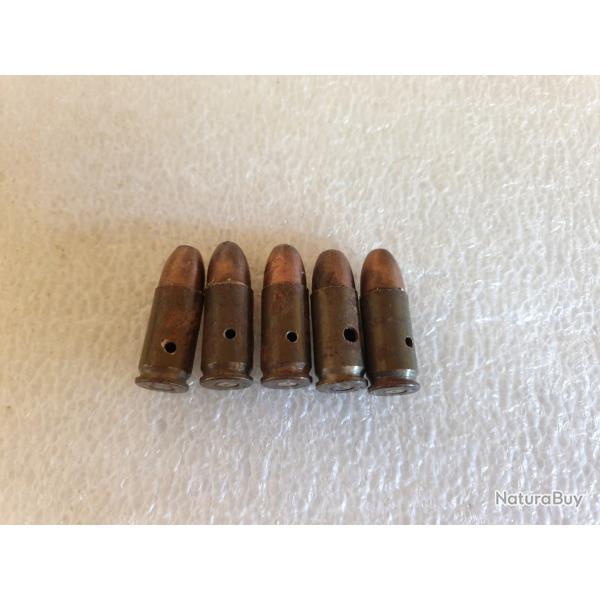 Cartouche 9mm franaise neutralise tui kaki fer date 1956 (M. 9ITA)