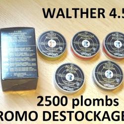 2500 plombs 4.5 en assortiment de 5 sortes marque WALTHER à 19.99e !!- VENDU PAR JEPERCUTE (SI258)