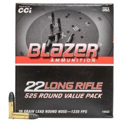 Wahoo ! LOT DE 1050 BALLES EN VRAC CCI BLAZER 22LR LEAD ROUND NOSE 38GR