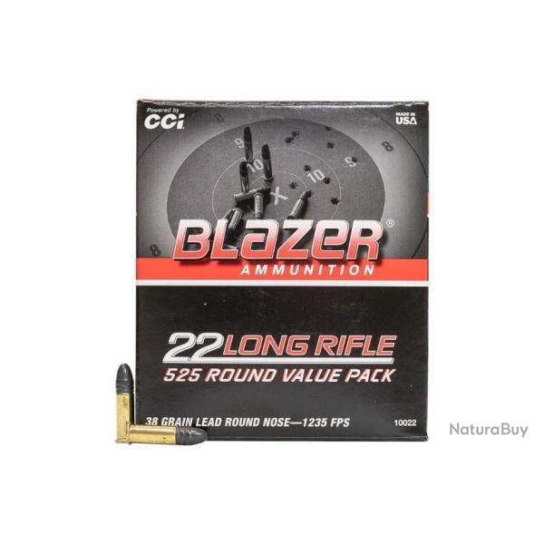 Wahoo ! LOT DE 1050 BALLES EN VRAC CCI BLAZER 22LR LEAD ROUND NOSE 38GR