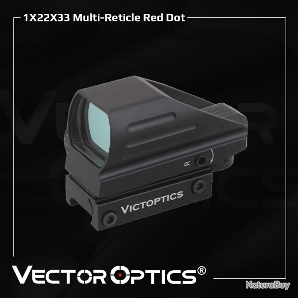 VictOptics 1X22X33 Multi-rticule point rouge