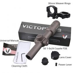 VictOptics S6 1-6x24 LPVO Coyote FDE -**OPSL23  LIVRAISON GRATUITE !!
