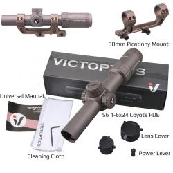 VictOptics S6 1-6x24 LPVO Coyote FDE -**OPSL23 XASR-3035  LIVRAISON GRATUITE !!