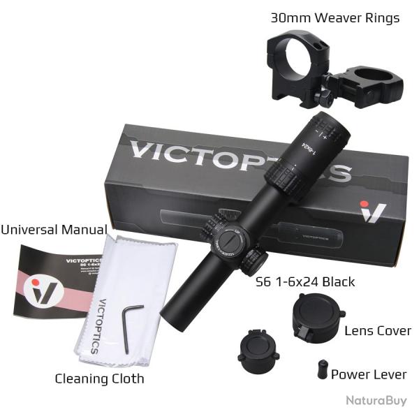 VictOptics S6 1-6x24 LPVO Coyote FDE -**OPSL22  LIVRAISON GRATUITE !!