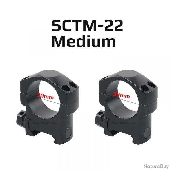 Victoptics-Anneaux 30 mm LOW --SCTM-22  LIVRAISON GRATUITE !!