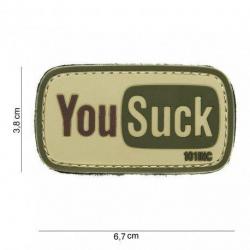 Patch 3D PVC YouSuck (101 Inc) OD