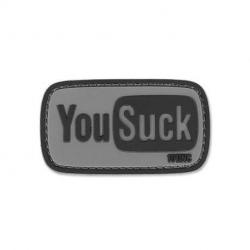 Patch 3D PVC YouSuck (101 Inc) Wolf Grey