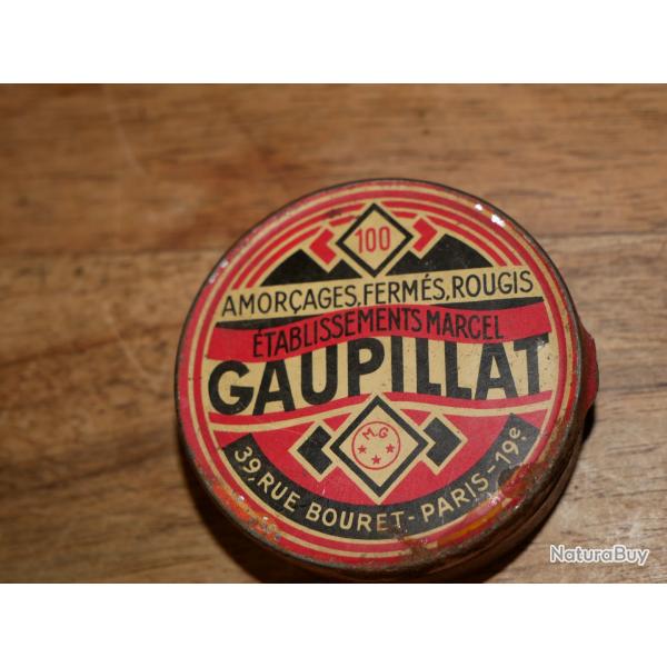 Boite d'amorces ferms rougis GAUPILLAT incomplte