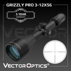 Vector Optics-Lunette de visée professionnelle Grizzly Pro, 3-12X56I LIVRAISON GRATUITE !