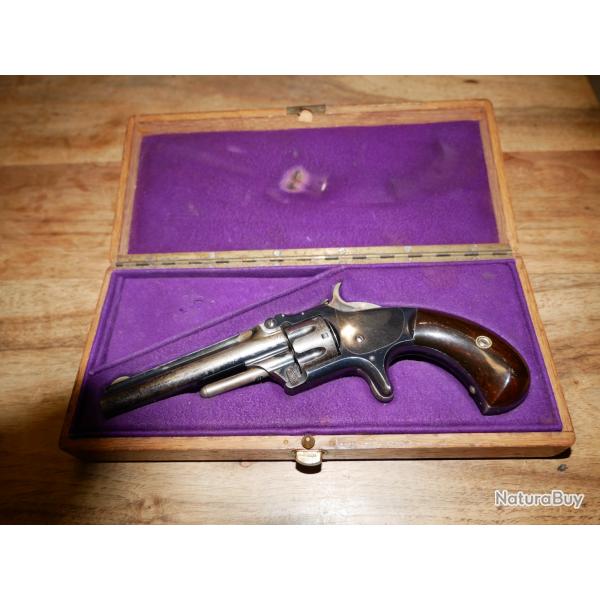 Smith & Wesson 1er modle 3ime issue en coffret d'poque finition bronz en 22Lr