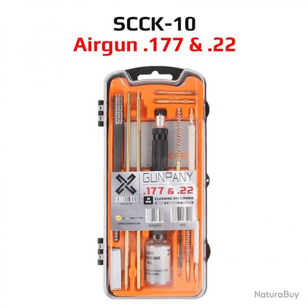 Kit de nettoyage pour pistolets  air comprim.177 et.22 Modle : SCCK-10 LIVRAISON GRATUITE