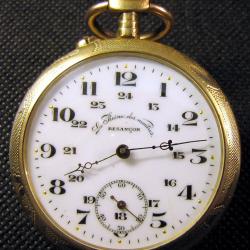 Montre de poche Antique = Besançon = La Reine des montres, Pocket Watch 1800's ouvriers