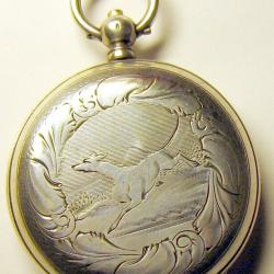 Montre de poche Antique TOBIAS GENEVE Solid Silver 875 SWISS Pocket Watch 15 Rubis w/ key 1800's