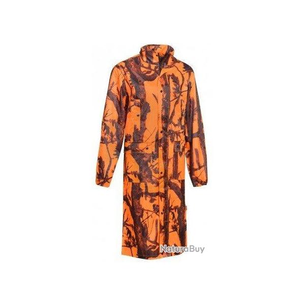 Manteau long de pluie orange PERCUSSION-XL