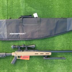 PACK8 Carabine PCP Snowpeak M30C 5,5 mm 19,9 J. + lunette 4 X 32 + Sac transport + Kit puissance