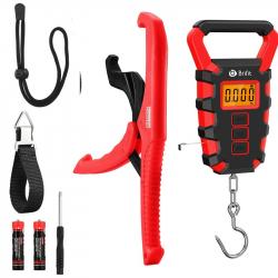 BALANCE DE PÊCHE -de 15kg à 50kg + ACCESSOIRES - ROUGE - LIVRAISON GRATUITE