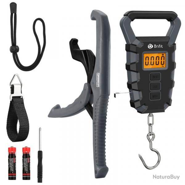 BALANCE DE PCHE JUSQU' 50KG PRCISION 15g + ACCESSOIRES - NOIR - LIVRAISON GRATUITE
