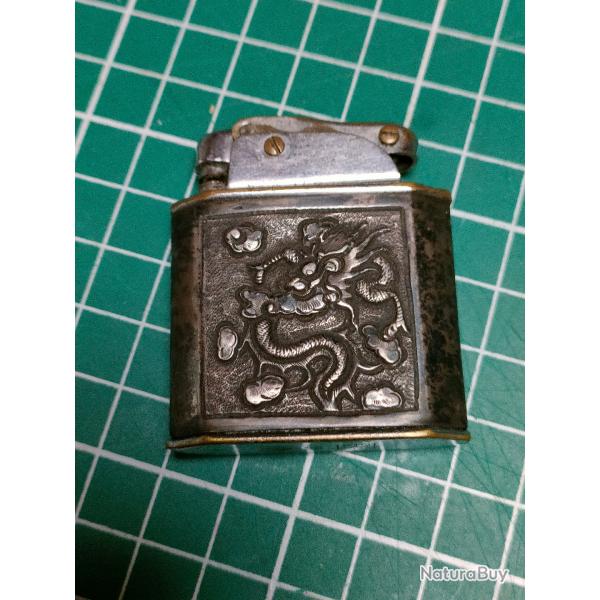 BRIQUET DECOR EXTREME ORIENT ASIATIQUE GUERRE D'INDOCHINE, AUTOLUX MYON