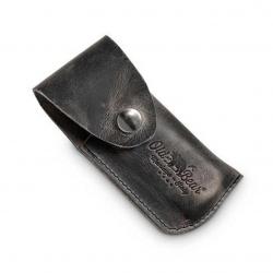Étui cuir gris anthracite (taille XS-S-M) [Old Bear]