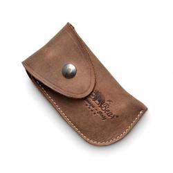 Étui cuir brun pour serpette (taille S) [Old Bear]