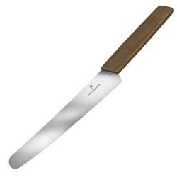 6.9070.22WG Couteau à pain Victorinox Swiss Modern 22cm noyer